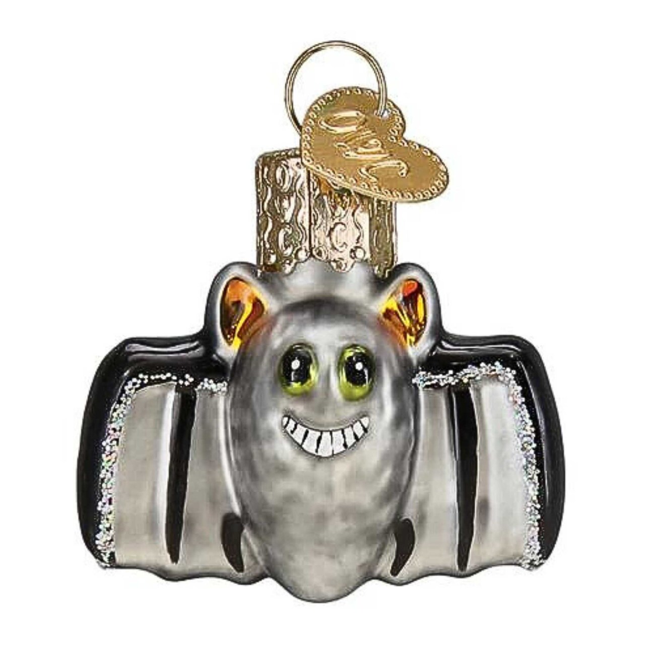 Old World Christmas 1.5 Inch Mini Bat Halloween Tree Ornament , Halloween Decor